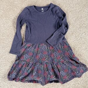 Tea Collection Floral Long Sleeve Dress Size 7